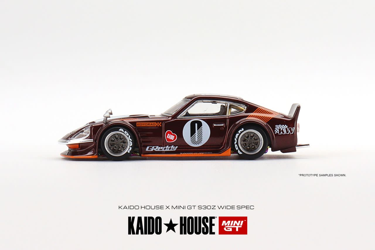 Mini GT x Kaido House 1/64 Datsun Fairlady S30Z Wide Spec (Dark Red)