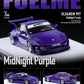 Fuel Me 1/64 Old & New Porsche 911 (997) - Midnight Metallic Purple