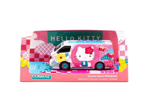 Tarmac Works 1/64 Toyota Hiace Widebody - Hello Kitty Capsule (Summer Festival Special Edition)