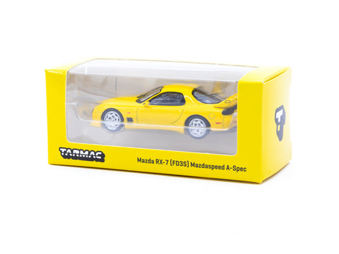 Tarmac Works 1/64 Mazda RX-7 (FD3S) Mazdaspeed A-Spec (Yellow)